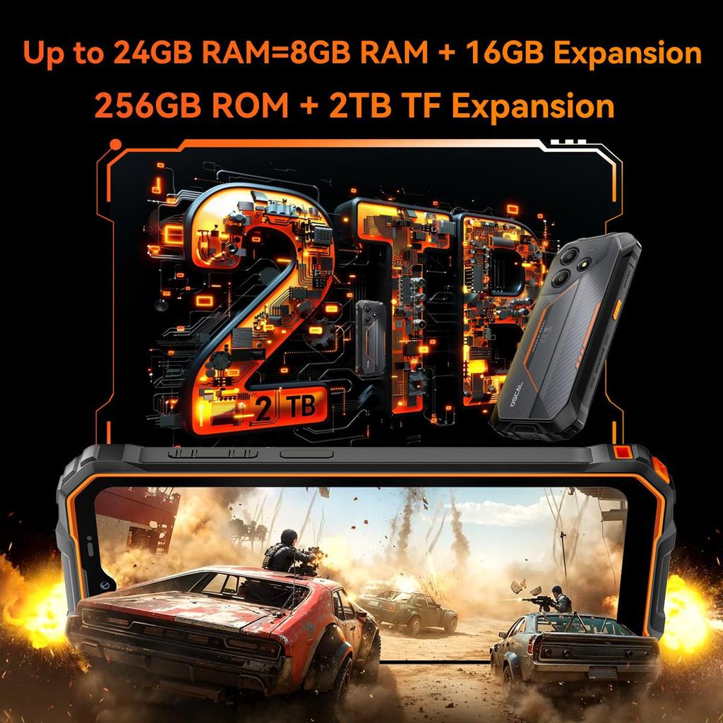 Blackview OSCAL MARINE 2 Rugged Smartphone Unisoc Tiger T615 90Hz 8GB 256GB 11000mAh