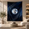 Decorative Tapestry,Schalke 04 Printed Wall Art, Lightweight Wall Hanging For Bedroom Background