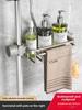 Bathroom Punch-Free Multi-Layer Storage Rack, Space-Aluminum Shower Shelf