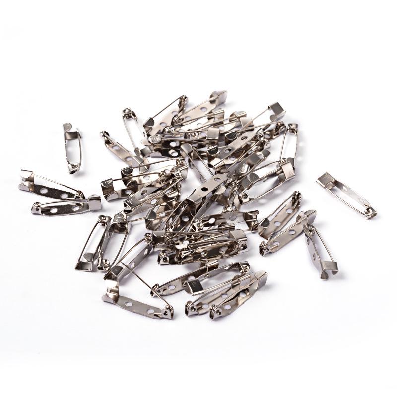 DIY безопасность 50 шт. ювелирные изделия задняя панель булавки брошь практические аксессуары для рукоделия оптовая продажа серебряный цвет уникальный