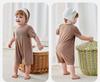 Mini Balabala baby jumpsuit cute dinosaur home climbing suit breathable skin friendly Modal 2026 summer outfit