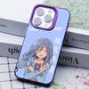 Date a Live Mio Takamiya Purple Translucent Mobile Phone Case for iPhone 17 16 15 14 13 12 11 X XR XS Air Pro Max Plus Colorful