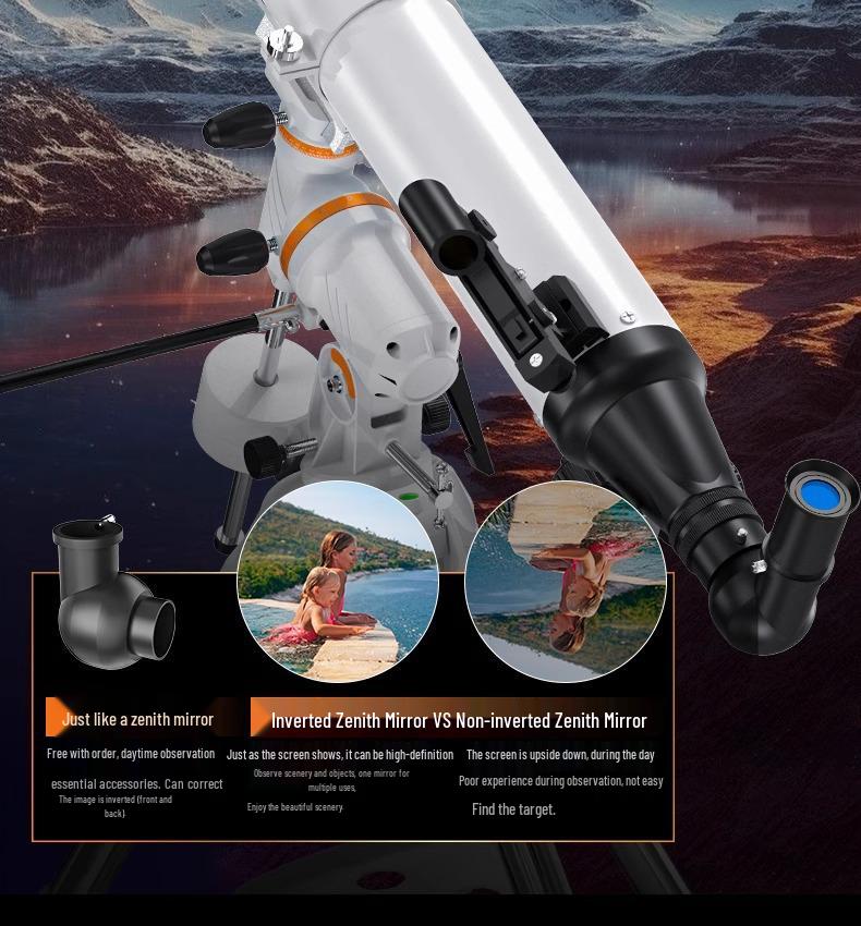 Детский телескоп Celestron EQ3 80900-P HD с большим увеличением и апертурой для наблюдения за звездами