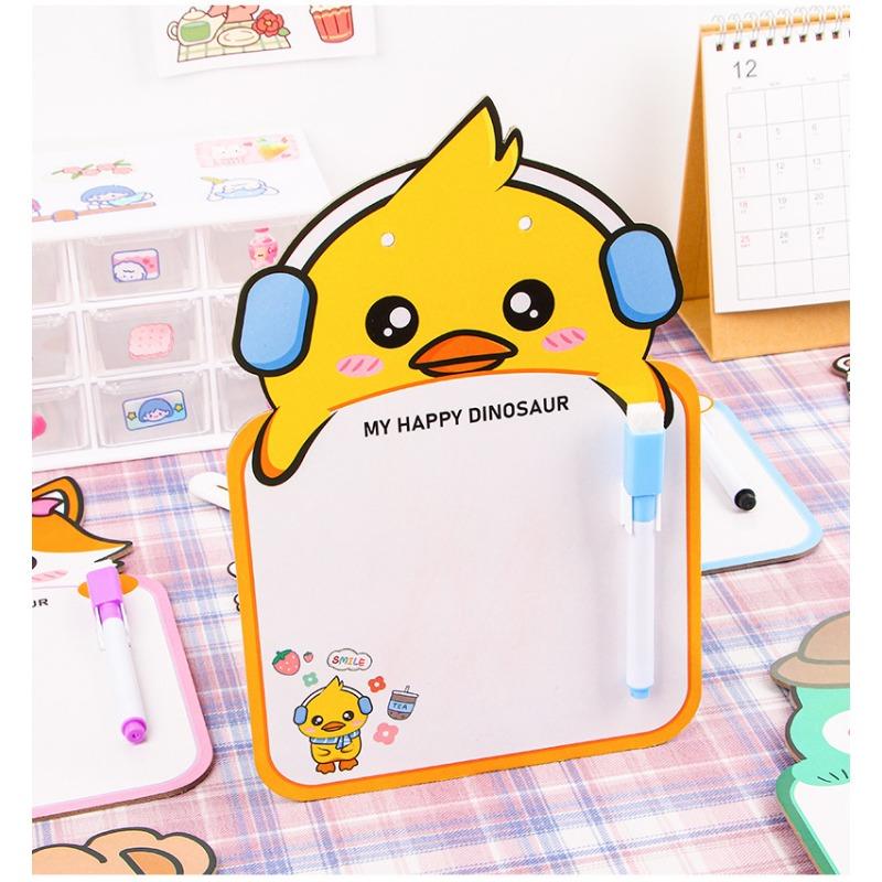 Cartoon Erasable Drawing Board Kids Graffiti Message Whiteboard Student Stationery Gift
