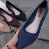 Fashion Pointed Wedges Pumps Women Shoes 2024 Spring Autumn Shoes Women Elegant Shallow Work Low Heel Slip-On PVC Casual Shoes Hjm78