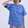 New MLB Set in Sleeve T Shirt Unisex Royal Blue 31TSM4131-50U