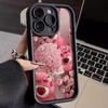 Pink Rose Strawberry Bear Case for Apple 2017 New Phone Case, iPhone 16, 15, Cute, 14, Cartoon, 13 Trendy