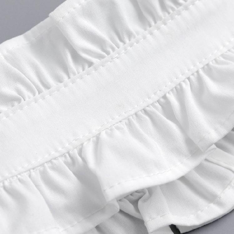 Винтажный плиссированный воротник-стойка с оборками, вставка, съемный воротник, ложный воротник блузки, жабо, чокер, модные заявления