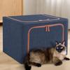 Fabric Storage Box Foldable Clothes Bag Laundry Finishing Car Trunk Organizer  Wardrobe Toy  Cabinet Pet House Storage