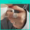 Exquisite Geometric Adjustable Copper Ring For Women In Chic Ins Style Perfect For Fashionable Outfits And Casual Wear