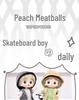 Peach Maruko 4.5" BJD Skateboard Boy Doll with Changeable Clothes - Birthday Gift Figurine
