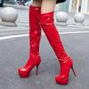 Fashion Fashion Over The Knee Boots Women Sexy Platform High Heels Long Boots Black Red White Nightclub Party Fetish Shoes Lady Big Size