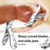 Портативные кусачки для ногтей с брызгозащищенным улавливателем острые широкие губки из нержавеющей стали