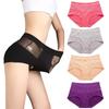 4-5Pieces/Lot Middle-High Waist Ligtweight and Breathable Sexy Semi-permeable Women Panty Lace Panties High Elasticity Comfortable Lady Underwear