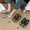 2025 Spring New Sub-toe Pig's Trotters Sub-toe Lazy Horseshoe Shoes Lazy Shoes Flat Women's Single Shoes Doudou Shoes