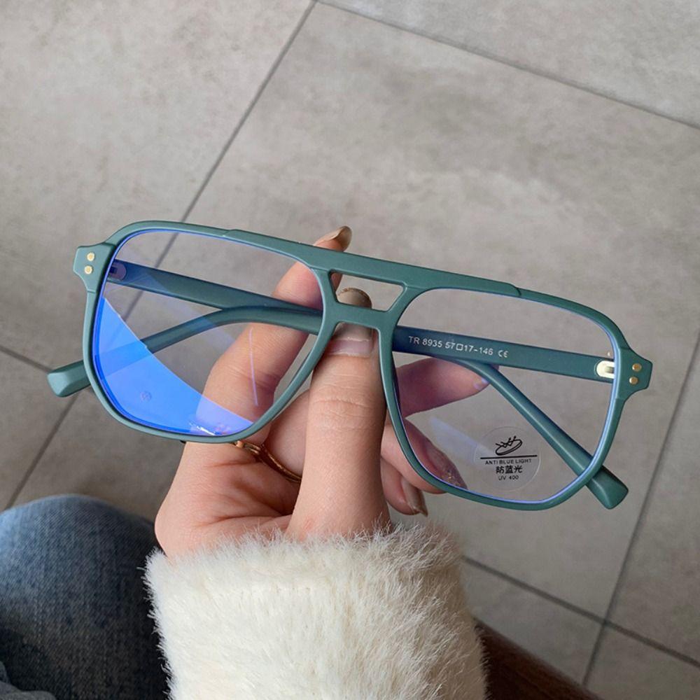 Retro Glasses Trendy Fashionable Stylish Retro Computer Glasses For Eye Strain Relief Square Eyeglasses Digital Eye Strain Retro