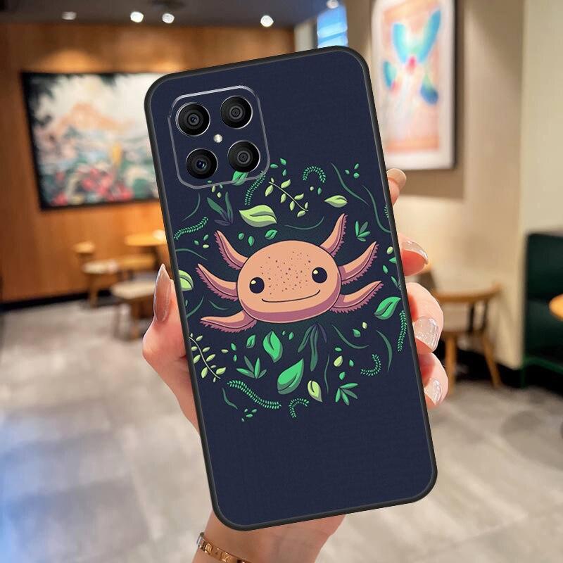 Чехол с милым животным аксолотлем для Honor X7 X8 X9 50 70, чехол для Huawei P40 Lite P50 P30 P20 Pro Nova 5T P Smart Z