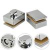 Glass Door Lock Floor Latch Lock Bolt For Home Bathroom Toilet Shop No Punching Single Door Ground Lock Zinc Alloy Hardware