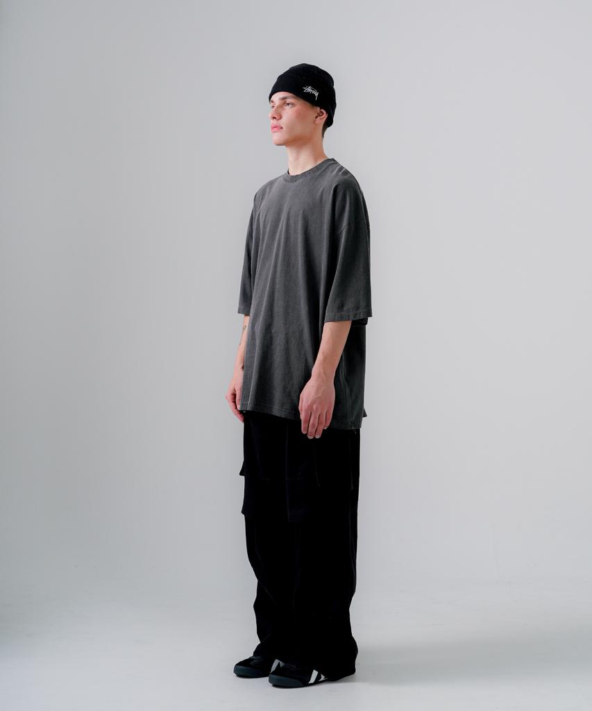 EZKATON 20S Pigment Short Sleeve T-Shirt Deep Gray Shst6770