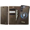 For Samsung Galaxy S23+ Case CASEME C49 Compatible with MagSafe RFID Blocking Detachable Wallet Leather Phone Cover