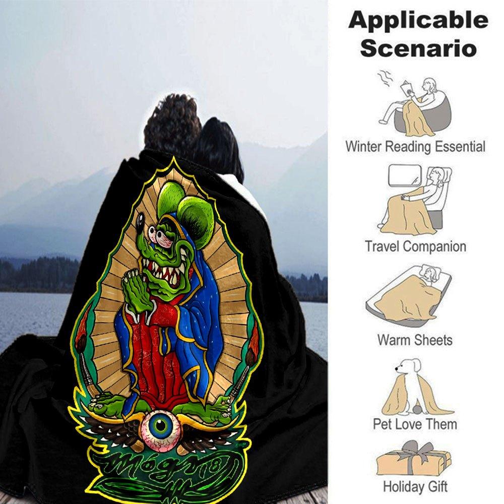 1 шт. Rat finks 2 Плед Мягкий Теплый Плед для Дома, Офиса, Путешествий Все Сезоны Уютное Постельное Белье Подарок, Уютный Офисный Аксессуар