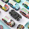 5PCS Kids Cartoon Tin Toys Cute Pull Back Toy Car Children's Mini Car Model Funny Simulation Racing Car Toys Gift