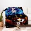 "Enchanted Celestial Wings Fantasy Art Print"Blanket Flannel Throw Blanket for Sofa, Bed, Travel, Camping, Office, Couch, Chair, And Bed Gif