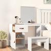 White Makeup Table 95 x 50 x 134 cm Solid Pine Wood