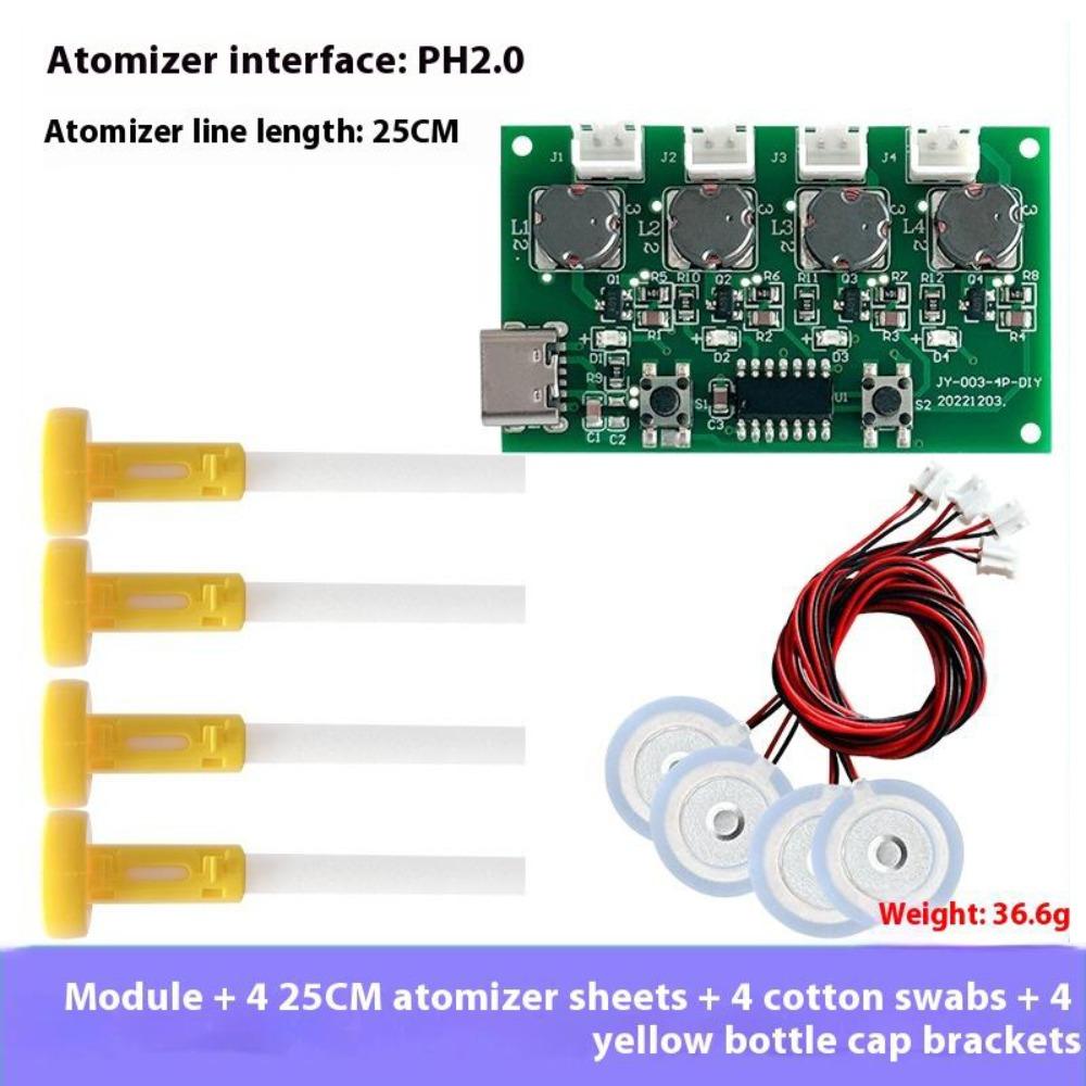 4 Spray Modes Mist Maker DC 5V Atomizer Sheet New Mist Sprayer  Indoor Humidifying
