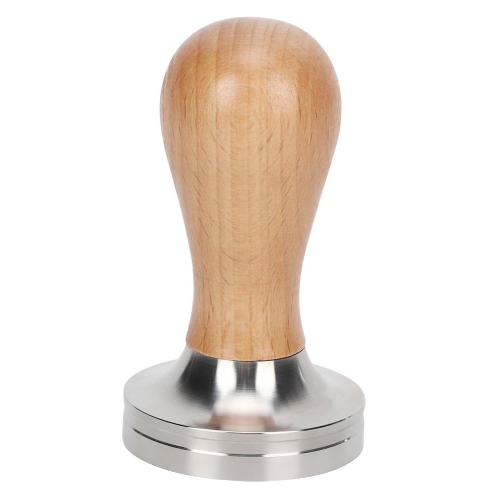 Wooden Handle Espresso Tamper 304 Stainless Steel Stainless Steel Tamper Coffee Making