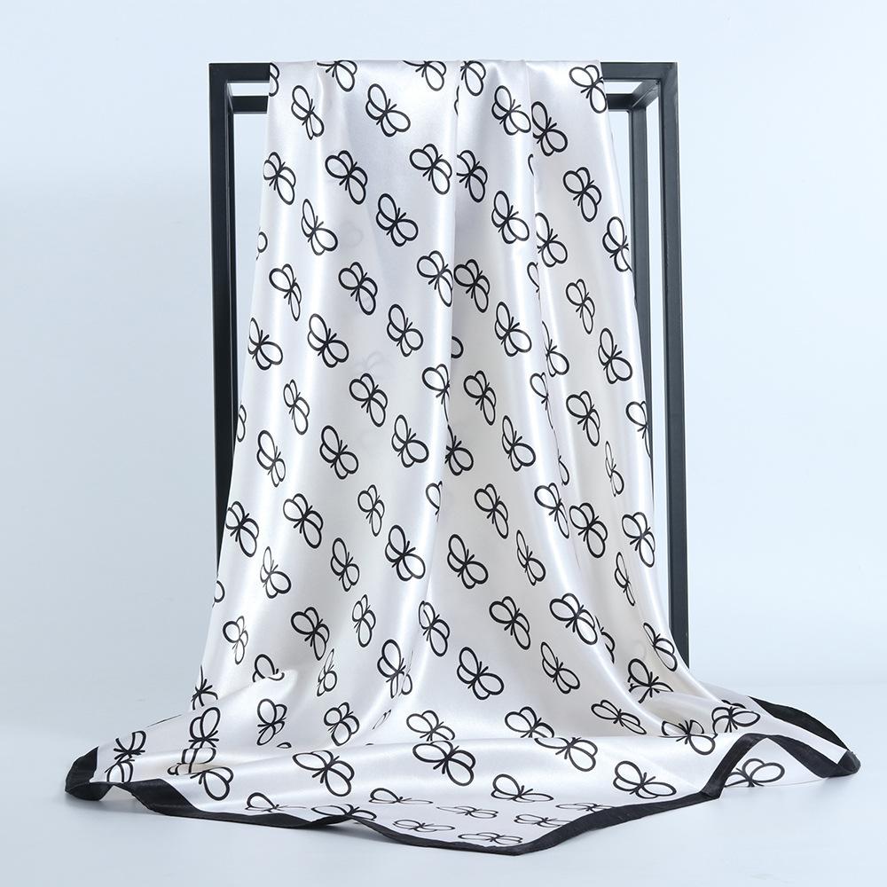 High-quality Luxurious Silk Scarves Headband Scarfs Neck Scarf For Women Chain Silk Scarf Women's Decorative Shawl