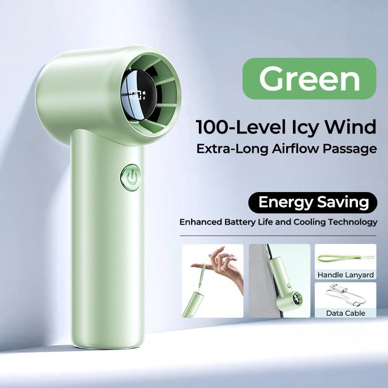 Mini Handheld Fan USB Fast Charging Silent High Speed Air Cooling Portable Personal Fan for Travel Outdoor Activities