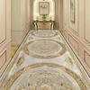 European Style Luxury Corridor Carpet Golden Stripes Decor Hotel Non-slip Runners Rugs Villa Stair Passageway Custom Long Mats