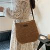 New Fashion Women's Straw Weaving Crossbody Bag Single Shoulder Women's Bag Straw Bag Beach Bag