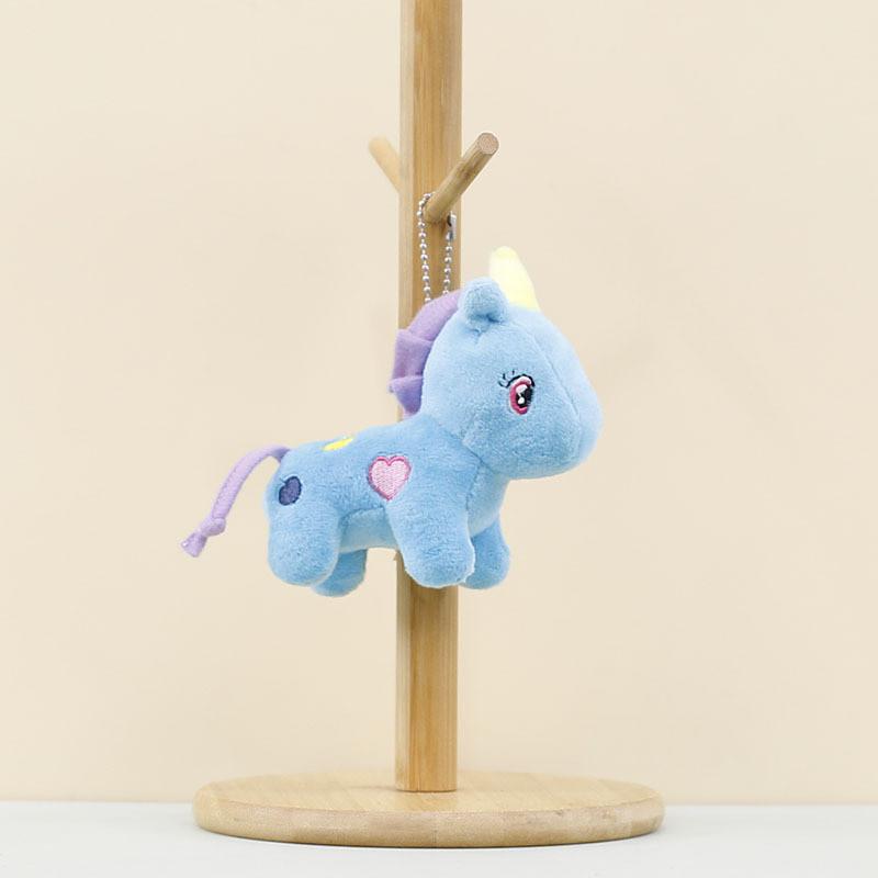 Charming Colorful Unicorn Plush Keychain Lovely Stuffed Animal Ideal For Gifts