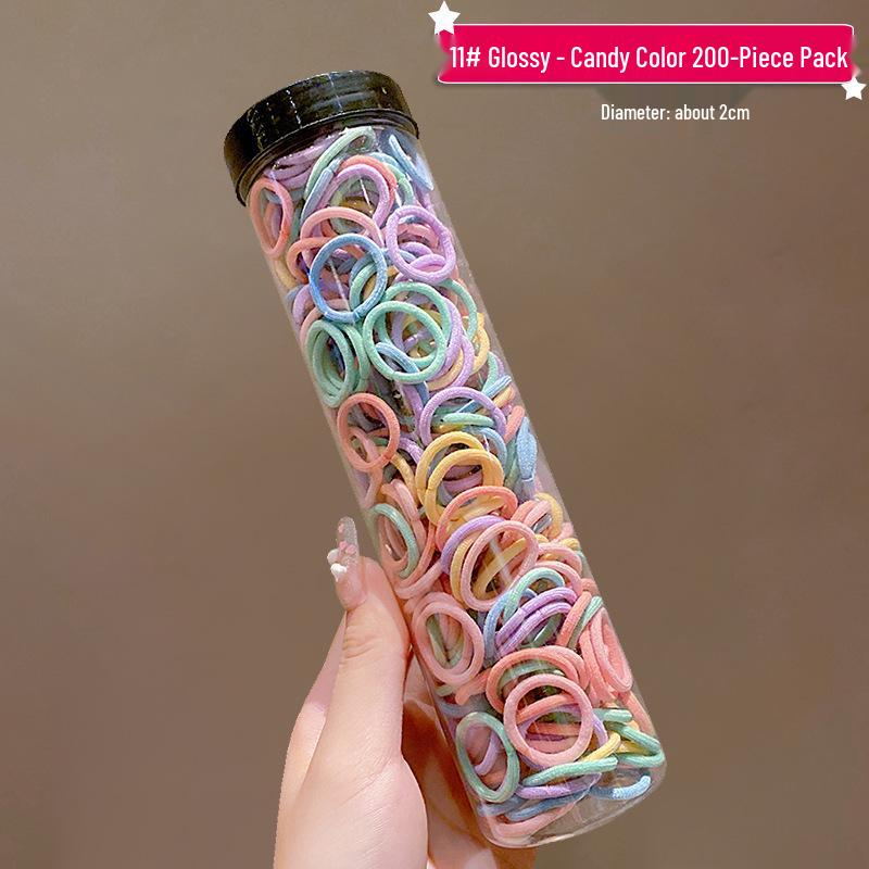 Не повреждающие эластичные резинки для волос: Идеально для детских хвостиков и конфетно-цветных причесок маленькой девочки.