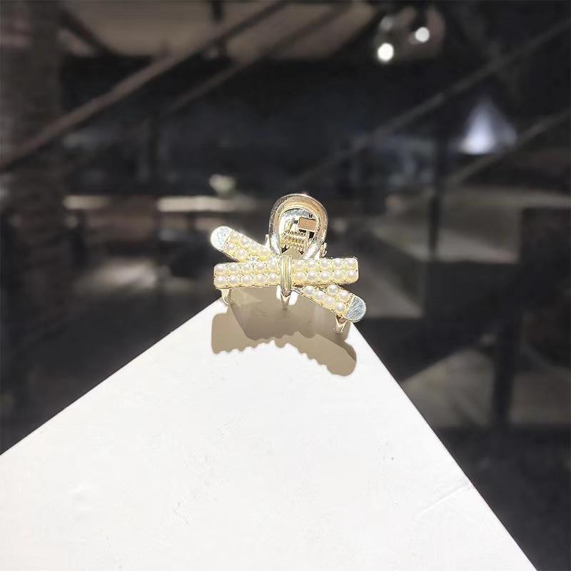 Мини-коготь для волос с жемчугом и бриллиантами для женщин и девочек, ретро-стразы, цветок, коготь краба, зажим для волос, маленькие заколки для волос, краб, аксессуары для волос для девочек