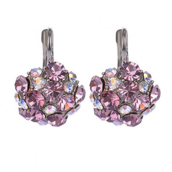 Женские цветные серьги-подвески с кубическим шаром Leverback, украшения для вечеринок AVE