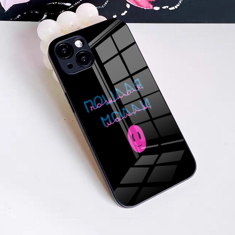 Чехол для телефона Poshlaya Molly Band для IPhone 17 Pro Max 16 15 14 Pro Max 13 11 X Xs Xr 8 7 Plus Стеклянная крышка
