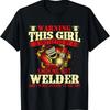 This Girl Is Protected By A Welder - Welding Ironworker Weld T-Shirt