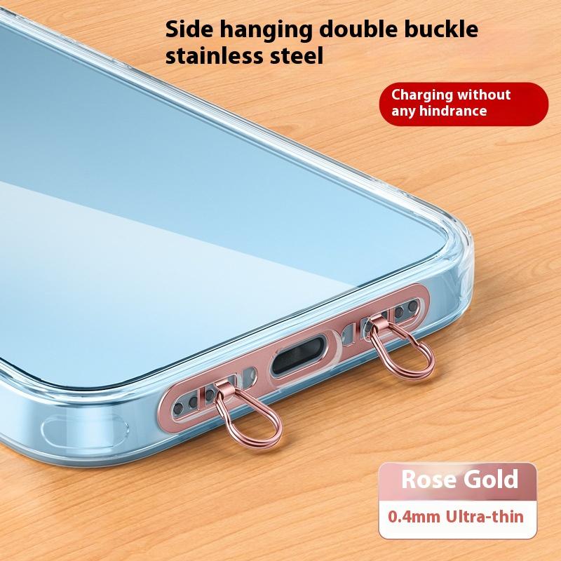 Металлическая подвеска-петля для телефона, модернизированное кольцо с двойным отверстием для пряжки, патч-шнурок для мобильного телефона, запасная часть для чехлов для iPhone