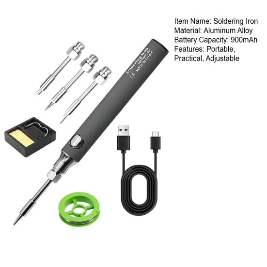 Wireless Soldering Pen Fast Heating 3-speed Temperature Adjustable Cordless USB Rechargeable Portable Soldering Iron