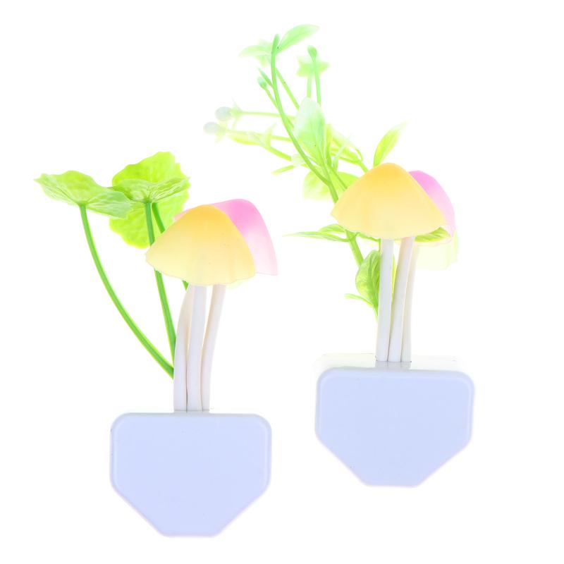 Cute Mushroom LED Night Light Smart Light Control Portable Mini Lamp for Travel Camping Bedroom Night Use