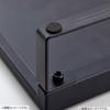 LIHIT LAB Computer 590mm with Matte Stand/Monitor Stand/Desk Stand, Wide, Drawer, Black, A7338-124