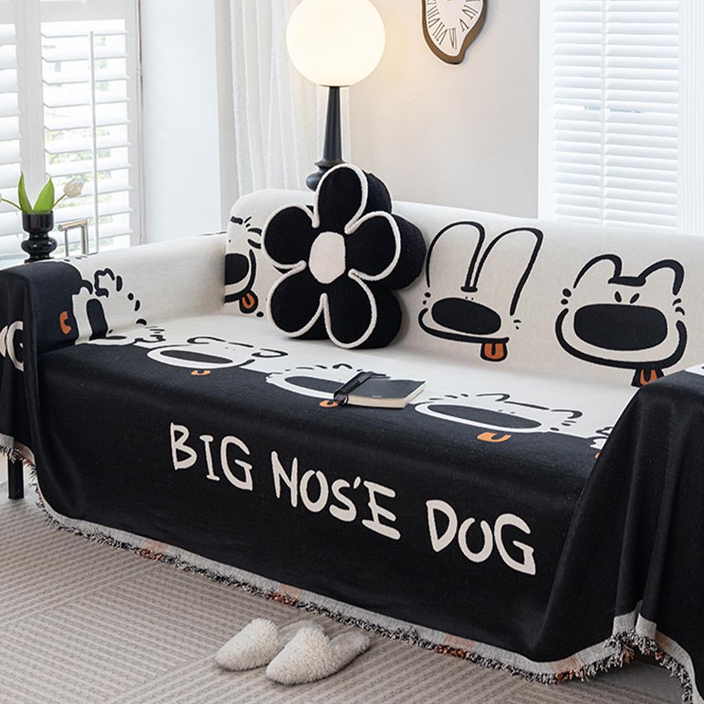 Cartoon Pattern Sofa Towel Chenille Anti-Scratching Sofa Cushion Light Luxury High-Grade Sofa Cover Cloth Sofa Cover