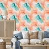 Ink Cream, Peach and Light Gray Wallpaper 50x1000