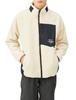Outdoor Polartec Thermalloft Reversible Fleece Cream Size B2MCA501 Jacket, White, L,