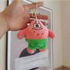 Очаровательный плюшевый брелок Губка Боб, милый аксессуар для рюкзака, идеальный подарок для детей