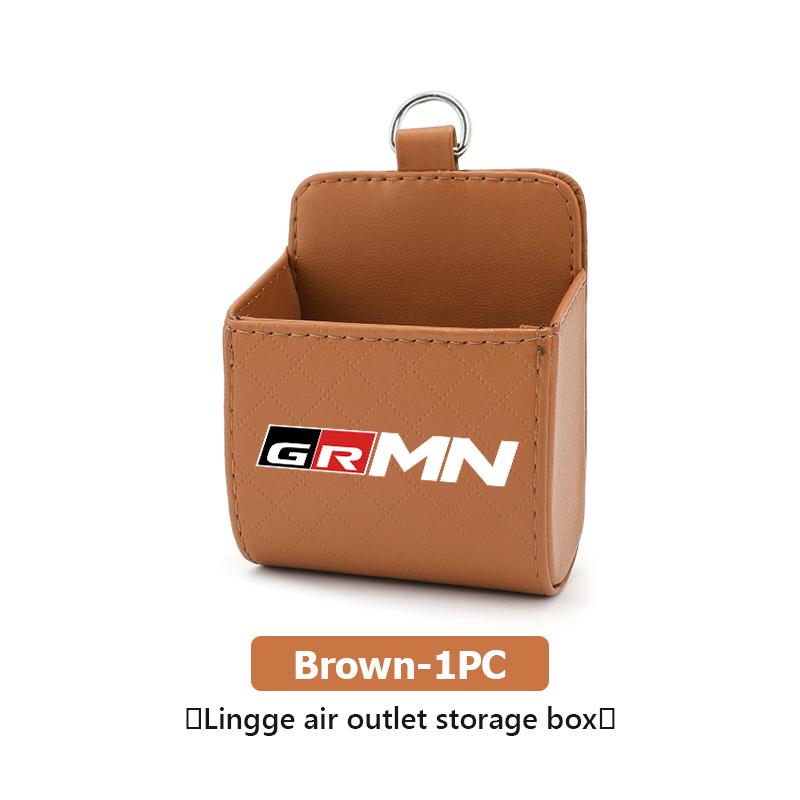 For Toyota Car Air Outlet Storage Box Phone Lipstick Lighter Organizer Crown Yaris Corolla Prius Auris CHR Avalon GR Camry