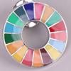 Enamal 17 Colors Sustainable Development Goals Brooch United Nations Sdgs Pin